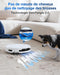 ECOVACS T50 Omni Robot Aspirateur Laveur 15000Pa avec Station Lavage Chaud 75℃ Blanc