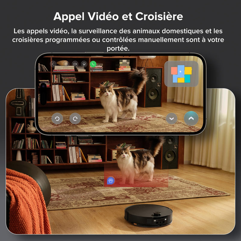 Roborock Saros 10 Robot Aspirateur 22000Pa avec Station Tout-en-Un