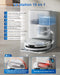 ECOVACS DEEBOT T80 Omni Robot Aspirateur Laveur 18000Pa Lavage Chaud 40-75℃ Blanc