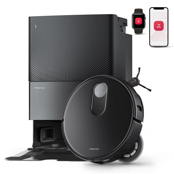 Roborock Q Revo Slim Robot Aspirateur Laveur 11000Pa avec Station 8-en-1