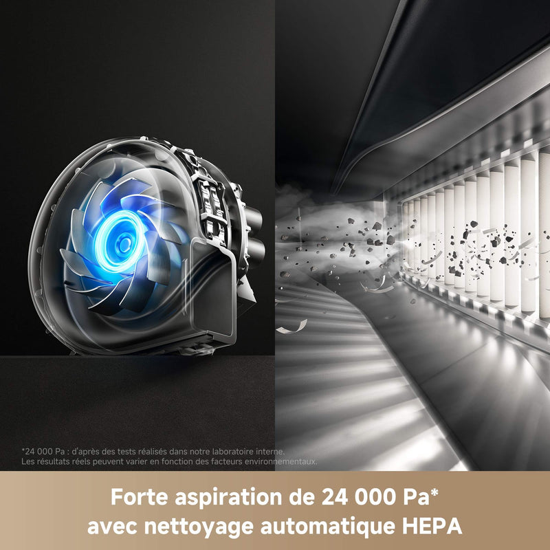 MOVA V50 Ultra Robot Aspirateur Laveur avec Vidage Automatique 24000Pa