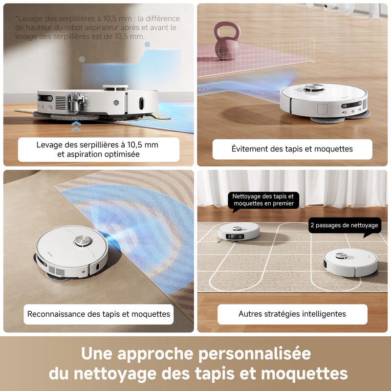 Dreame L40 Ultra Robot Aspirateur 19000 Pa avec Serpillière et Dock