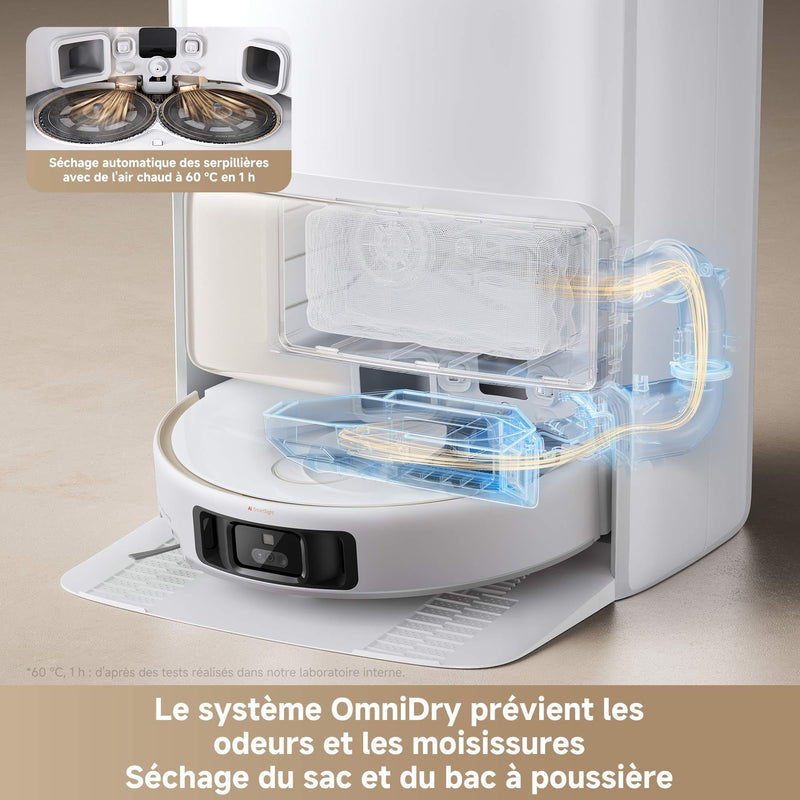 MOVA V50 Ultra Robot Aspirateur Laveur avec Vidage Automatique 24000Pa