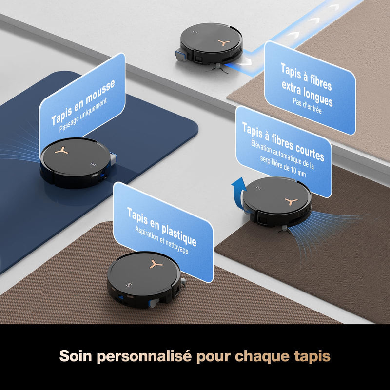 ECOVACS X8 Pro Omni Robot Aspirateur Laveur 18000Pa avec Station Tout-en-Un