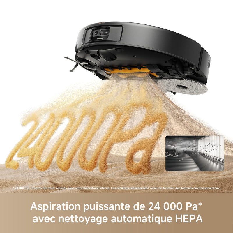 MOVA P50s Ultra Robot Aspirateur Laveur avec Vidage Automatique 24000Pa