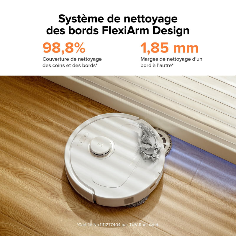 Roborock Qrevo Pro Set Robot Aspirateur Laveur 7000Pa avec Station Automatique