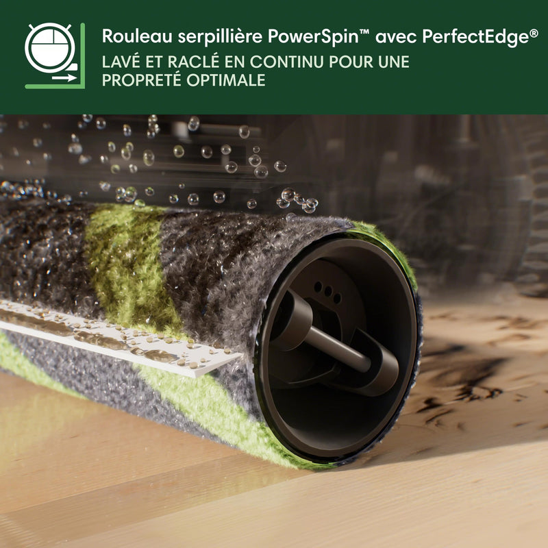 iRobot Roomba Max 705 Combo Robot Aspirateur Laveur avec Base AutoWash Noir
