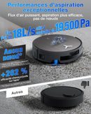 ECOVACS X11 Omni Cyclone Robot Aspirateur Laveur 19500Pa avec Vidage Automatique