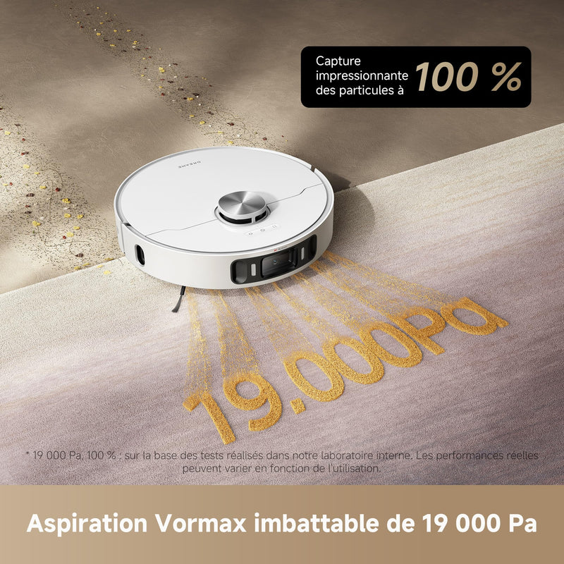 Dreame L40 Ultra Robot Aspirateur 19000 Pa avec Serpillière et Dock