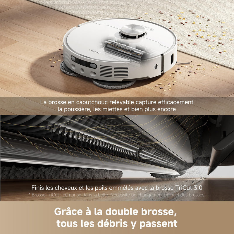 Dreame L40 Ultra Robot Aspirateur 19000 Pa avec Serpillière et Dock